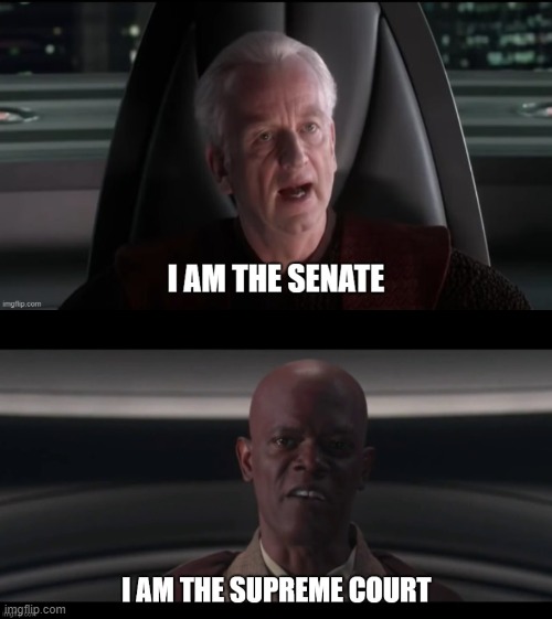 Palpatine Gets Owned | image tagged in star wars | made w/ Imgflip meme maker