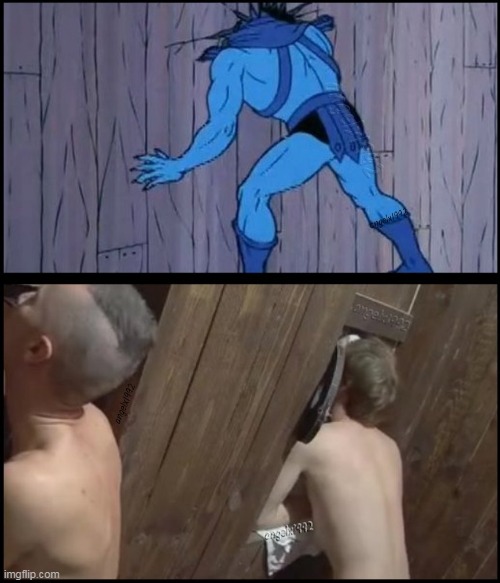image tagged in skeletor,skeletor head in wall,czech,glory hole,masters of the universe,he-man | made w/ Imgflip meme maker