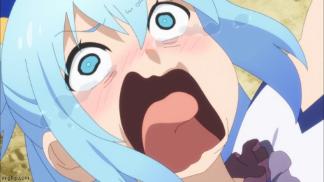 Aqua Screaming | image tagged in aqua screaming | made w/ Imgflip meme maker