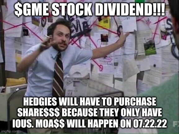 Pepe Silvia | $GME STOCK DIVIDEND!!! HEDGIES WILL HAVE TO PURCHASE SHARE$S$ BECAUSE THEY ONLY HAVE IOUS. MOA$$ WILL HAPPEN ON 07.22.22 | image tagged in pepe silvia | made w/ Imgflip meme maker