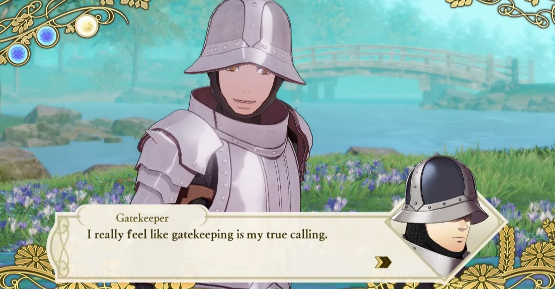 High Quality Fire Emblem Gatekeeper Blank Meme Template