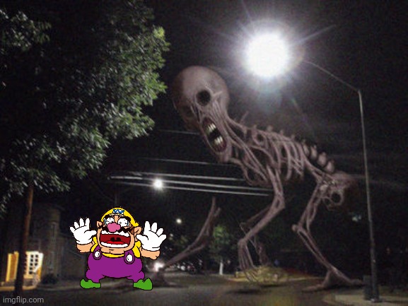 Wario dies by Double Mammoth.mp3 | image tagged in double mammoth,wario dies,wario,trevor henderson,cryptid,animals | made w/ Imgflip meme maker