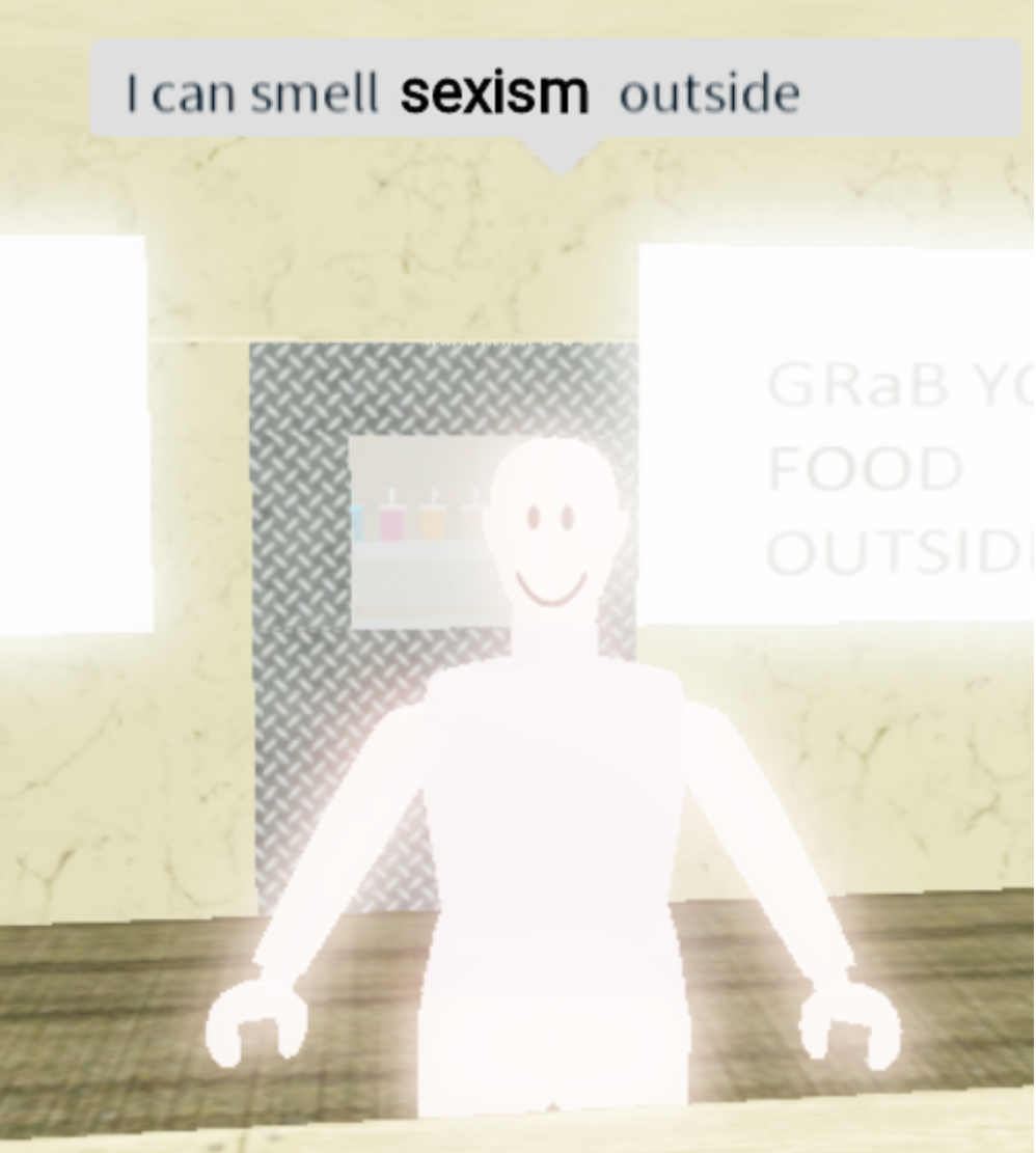 High Quality I can smell sexism outside Blank Meme Template