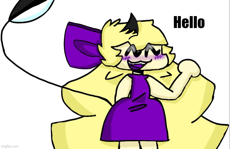 Hello | image tagged in stylized luna | made w/ Imgflip meme maker