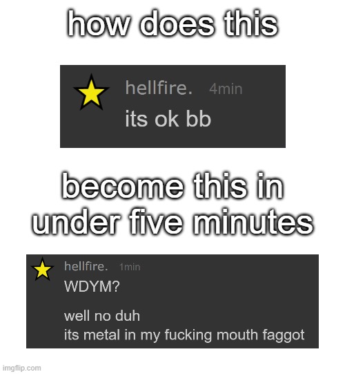kms | how does this; become this in under five minutes | made w/ Imgflip meme maker