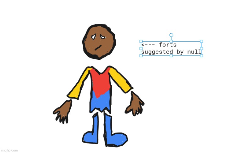 an oc made on autodraw | made w/ Imgflip meme maker