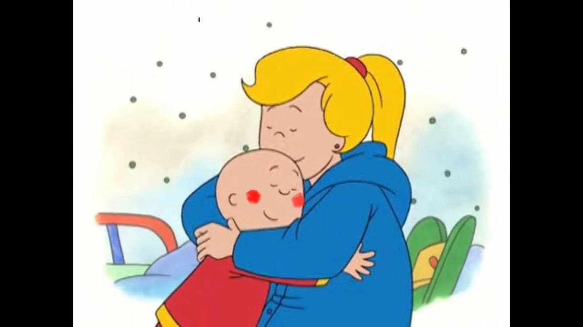 High Quality Caillou gets a Girlfriend named Julie Blank Meme Template