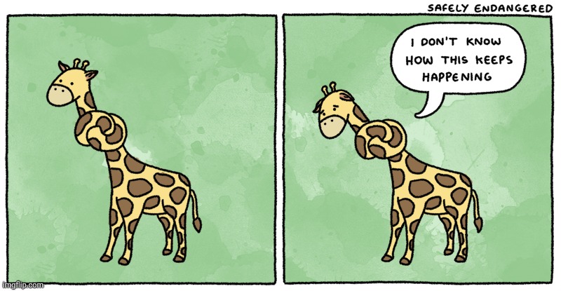 Tangled giraffe situation | image tagged in tangled,giraffe,giraffes,comics,comic,comics/cartoons | made w/ Imgflip meme maker