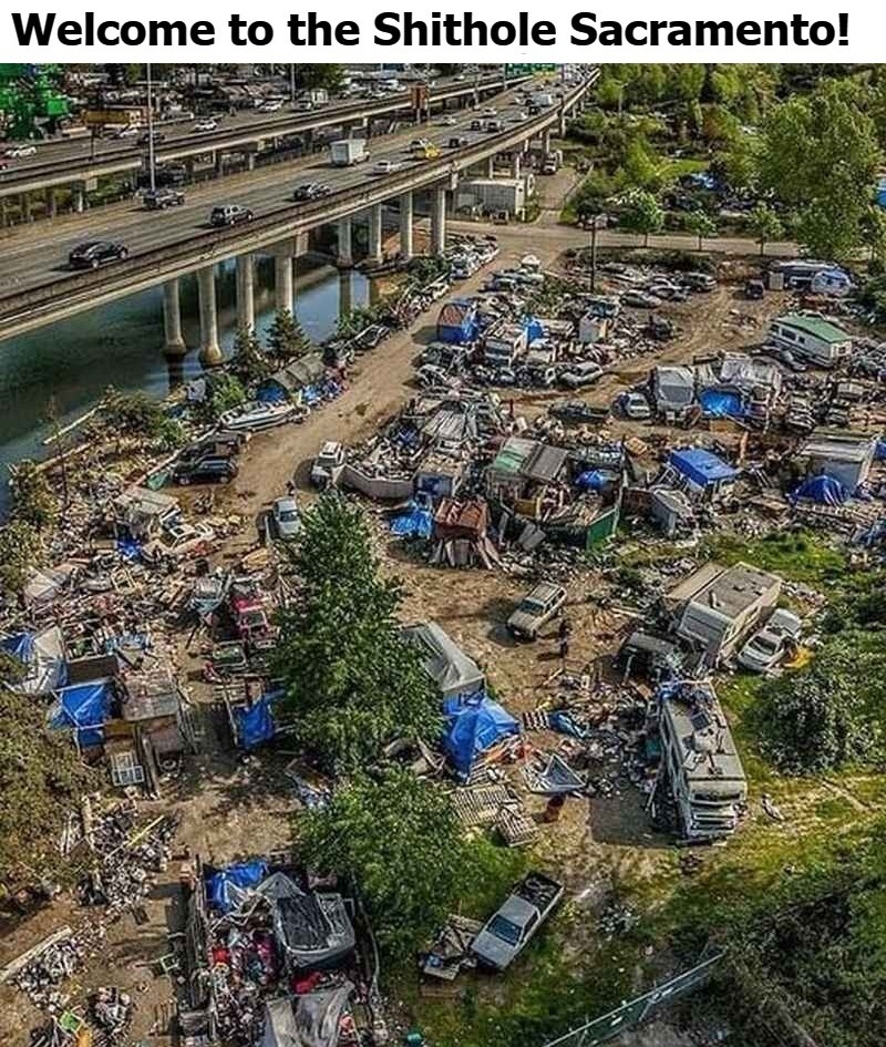 Welcome to the Shithole Sacramento! You Can Check Out Anytime You Like & We Wish You Would Leave! | image tagged in hotel california,shithole,shithole sacramento,california shitholes,squalor,drug addict camps | made w/ Imgflip meme maker