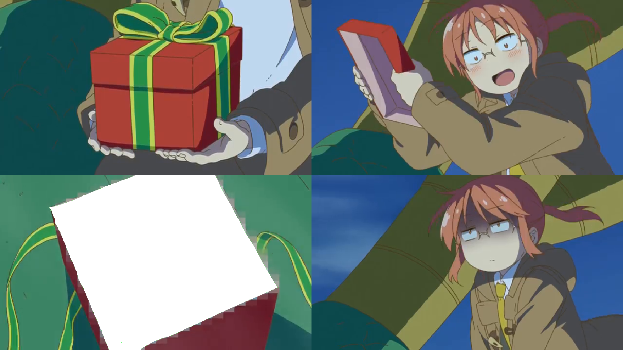 Kobayashi's Present Meme Blank Meme Template