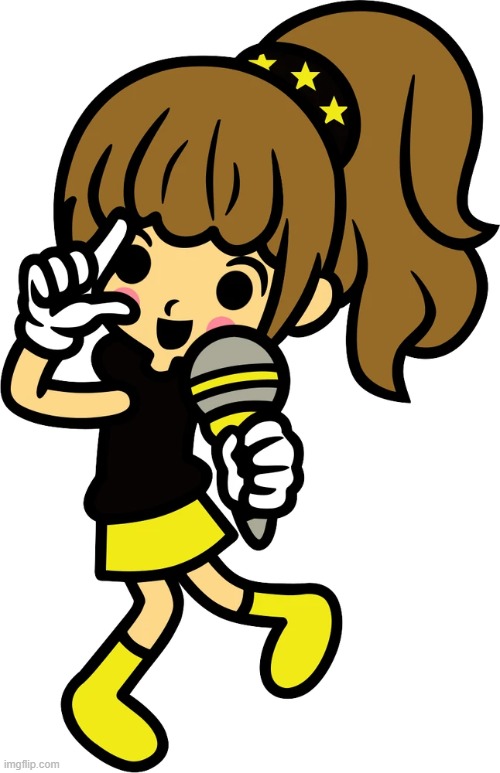 3DS Pop Singer without her fursuit (taken from fan club 1) | image tagged in rhythm heaven,pop singer | made w/ Imgflip meme maker