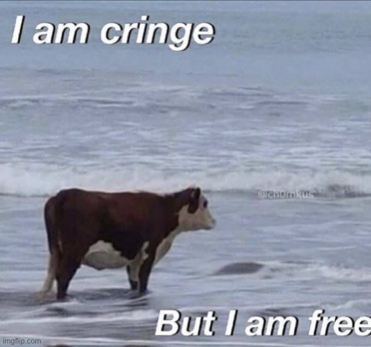 I am cringe  But I am free | image tagged in i am cringe but i am free | made w/ Imgflip meme maker