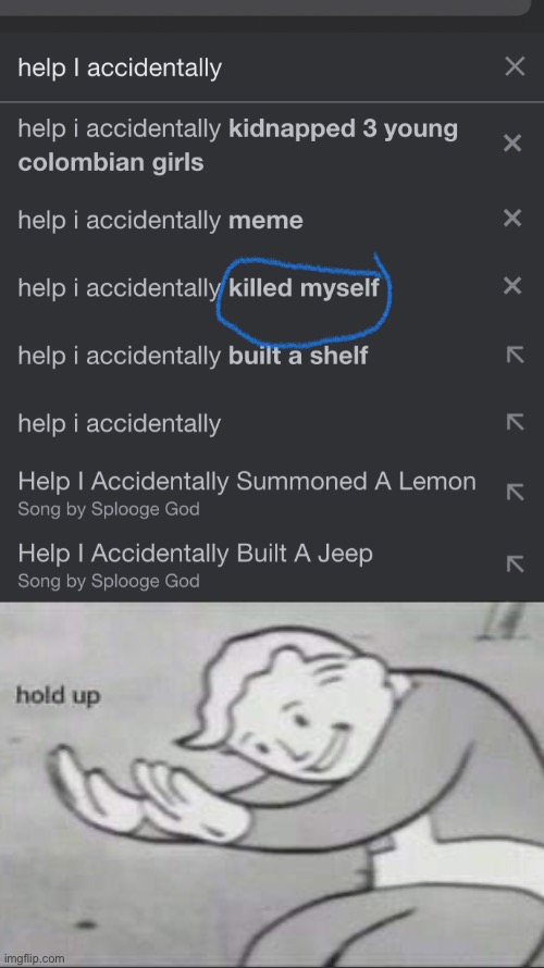 Hold up | image tagged in fallout hold up,funny | made w/ Imgflip meme maker
