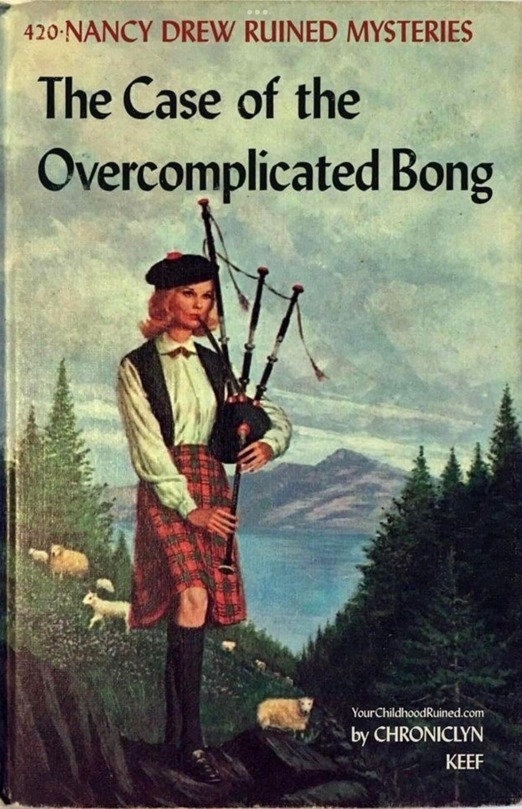 Nancy Drew overcomplicated bong Blank Meme Template