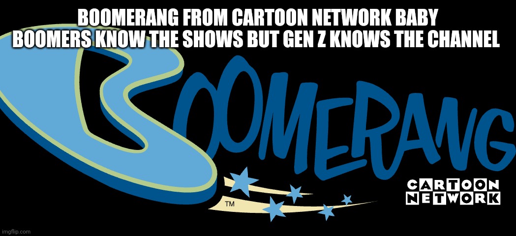 Boomerang it's all coming back to you | BOOMERANG FROM CARTOON NETWORK BABY BOOMERS KNOW THE SHOWS BUT GEN Z KNOWS THE CHANNEL | image tagged in nostalgia | made w/ Imgflip meme maker