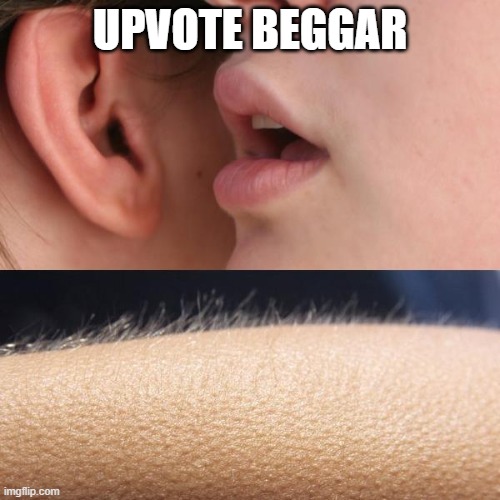 Whisper and Goosebumps | UPVOTE BEGGAR | image tagged in whisper and goosebumps,scary,upvote beggars,memes,funny,you have been eternally cursed for reading the tags | made w/ Imgflip meme maker