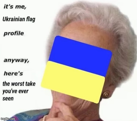 image tagged in i support the current thing,ukraine flag,bad opinions,leftists | made w/ Imgflip meme maker