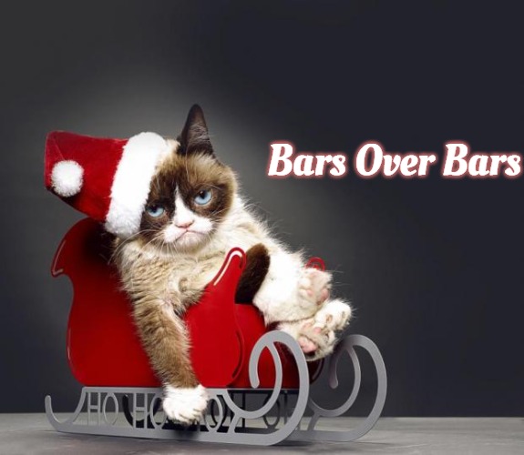 Grumpy Cat Christmas HD | Bars Over Bars | image tagged in grumpy cat christmas hd,bars over bars,slavic | made w/ Imgflip meme maker