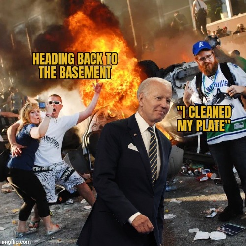 OBLIVIOUS OF DESTRUCTION | image tagged in joe biden,hiding,covid,senile,sell out | made w/ Imgflip meme maker