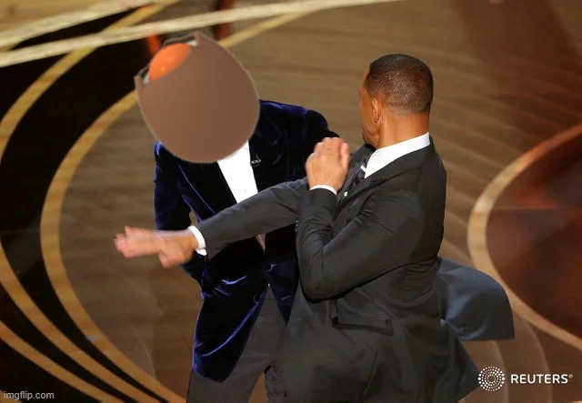 Will Smith punching Chris Rock | image tagged in will smith punching chris rock | made w/ Imgflip meme maker