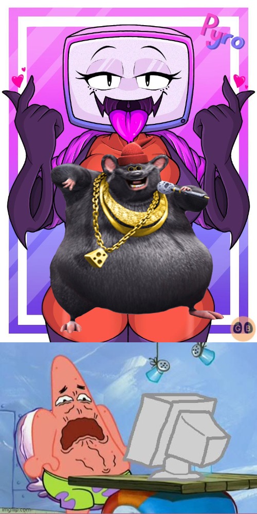 I put Biggie Cheese in front of the image so I don't get in trouble (also to not burn your eyes) | image tagged in memes | made w/ Imgflip meme maker