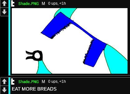 EAT MORE BREADS Blank Meme Template