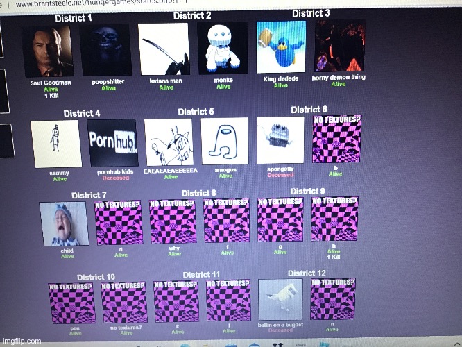 One of the placeholders has a kill | image tagged in pie charts | made w/ Imgflip meme maker