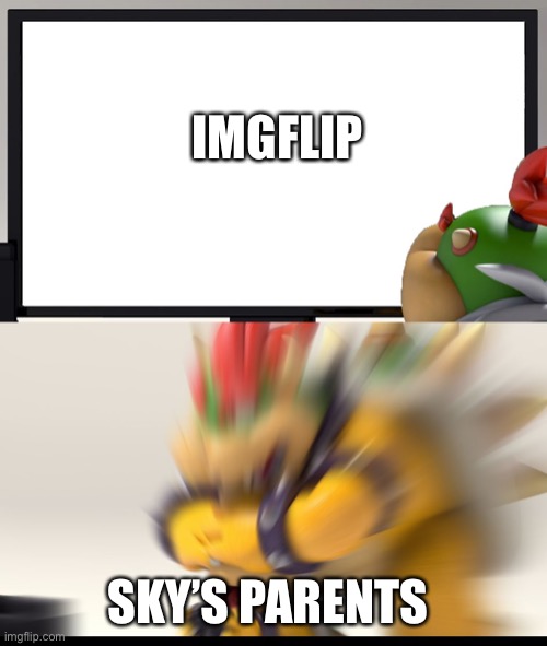 Bowser and Bowser Jr. NSFW | IMGFLIP SKY’S PARENTS | image tagged in bowser and bowser jr nsfw | made w/ Imgflip meme maker