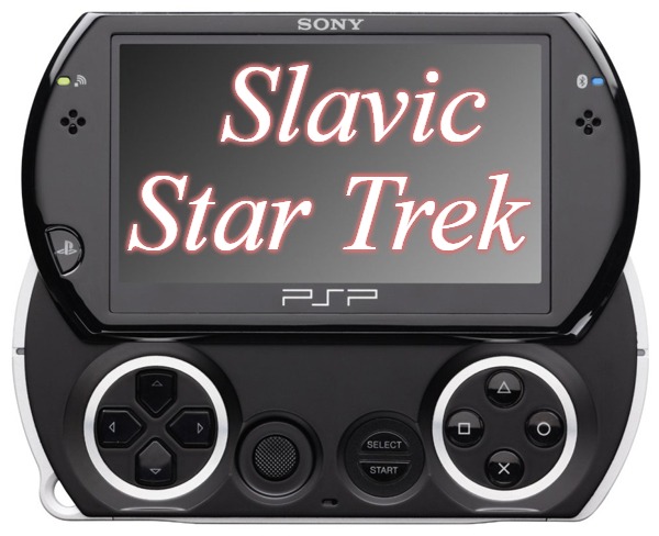 Sony PSP GO (N-1000) | Slavic Star Trek | image tagged in sony psp go n-1000,slavic star trek,slavic,star trek | made w/ Imgflip meme maker