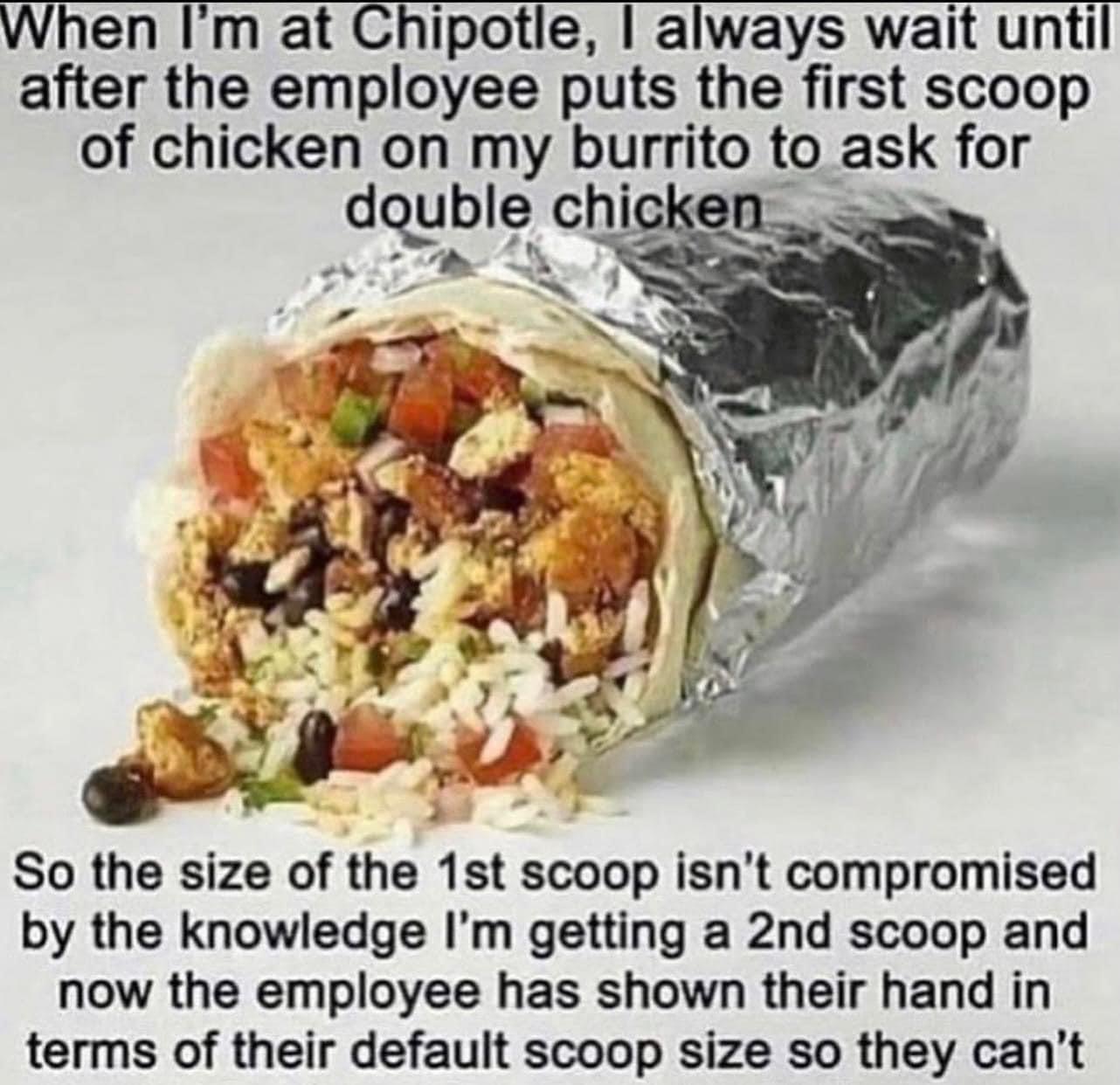 Chipotle gaming the system Blank Meme Template