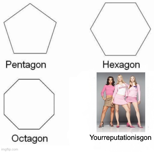 Ur reputation is gon | Yourreputationisgon | image tagged in memes,pentagon hexagon octagon | made w/ Imgflip meme maker