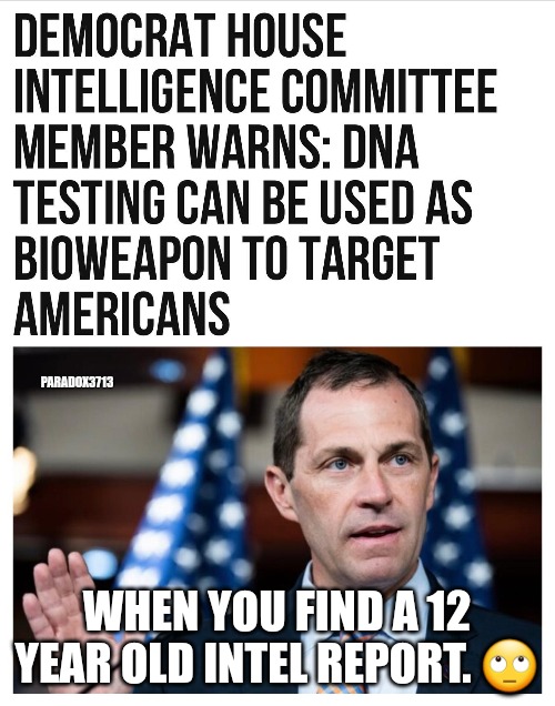 Who didn't already know this? | PARADOX3713; WHEN YOU FIND A 12 YEAR OLD INTEL REPORT. 🙄 | image tagged in memes,politics,dna,weapon of mass destruction,intelligence,captain obvious | made w/ Imgflip meme maker