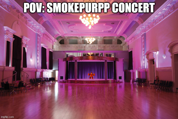 Smokepurpp Concert | POV: SMOKEPURPP CONCERT | image tagged in memes | made w/ Imgflip meme maker