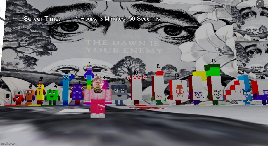 stupid kids rp game on roblox but a demon is in the walls | made w/ Imgflip meme maker