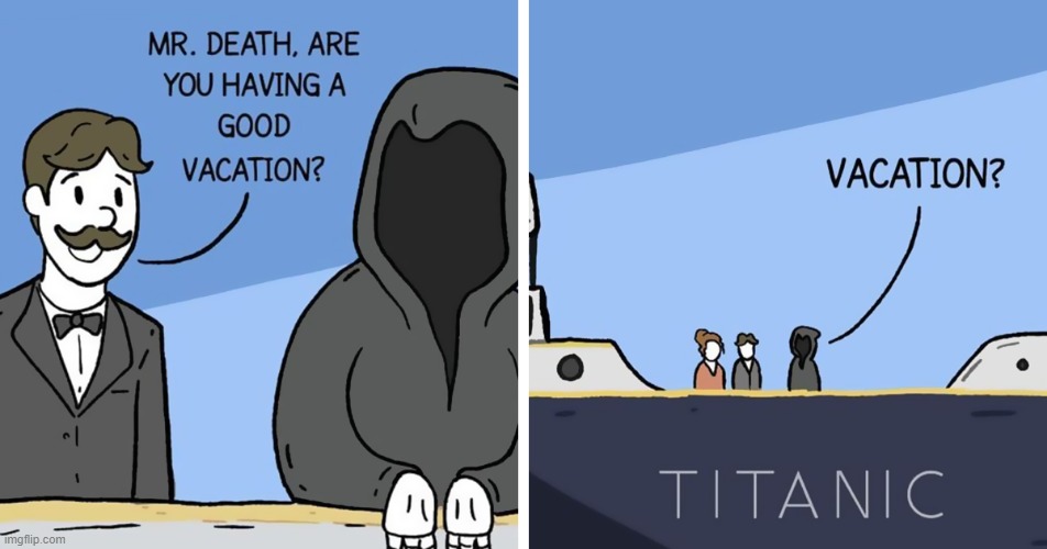 April, 1912 | image tagged in dark humor | made w/ Imgflip meme maker