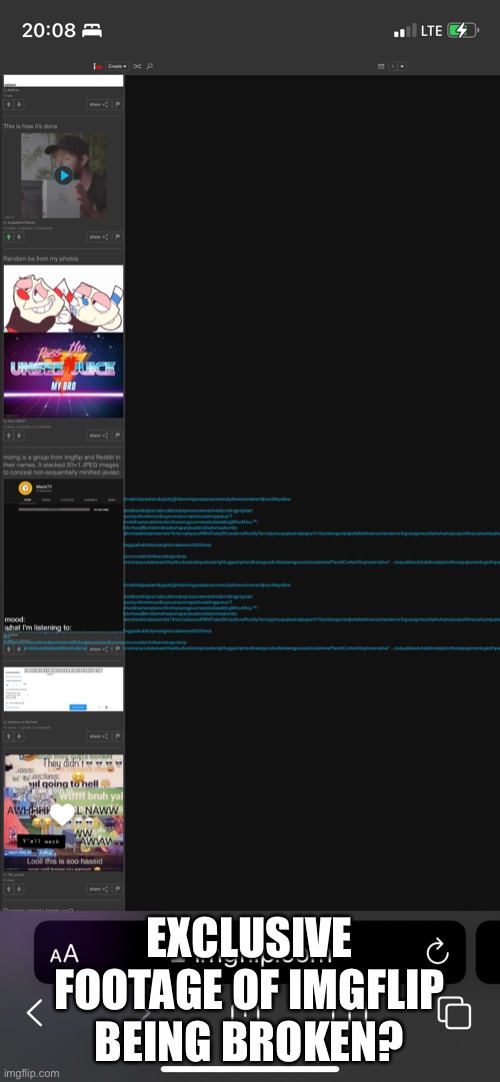 ??? | EXCLUSIVE FOOTAGE OF IMGFLIP BEING BROKEN? | made w/ Imgflip meme maker