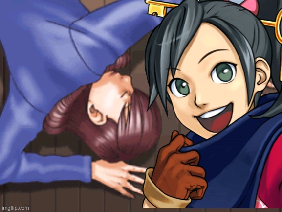 Another Disaster with Kay | image tagged in ace attorney | made w/ Imgflip meme maker