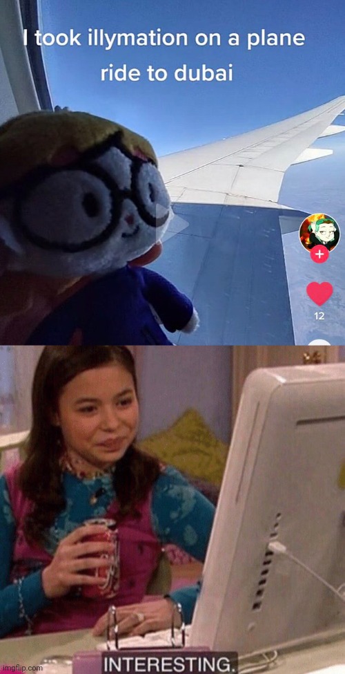 image tagged in icarly interesting,animation,youtuber,icarly,just for fun,fun | made w/ Imgflip meme maker