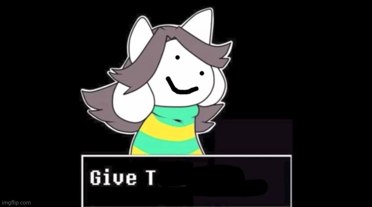 Give temmie a face | made w/ Imgflip meme maker
