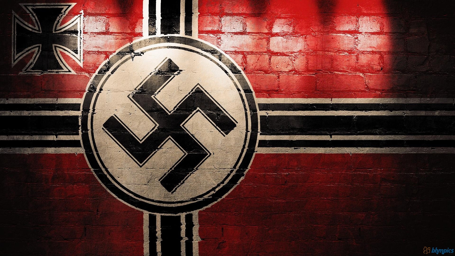 High Quality nazi flag wallpaper Blank Meme Template