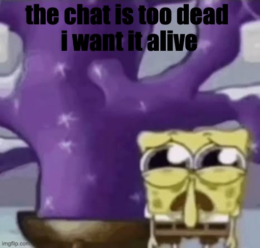 Zad Spunchbop | the chat is too dead 
i want it alive | image tagged in zad spunchbop | made w/ Imgflip meme maker