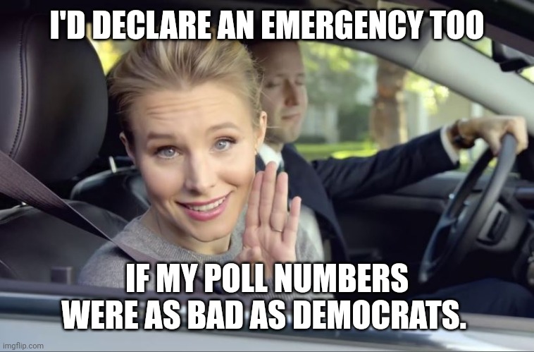 Democrats are declaring an emergency because they know they have no chance of winning in Nov. | I'D DECLARE AN EMERGENCY TOO; IF MY POLL NUMBERS WERE AS BAD AS DEMOCRATS. | image tagged in memes | made w/ Imgflip meme maker