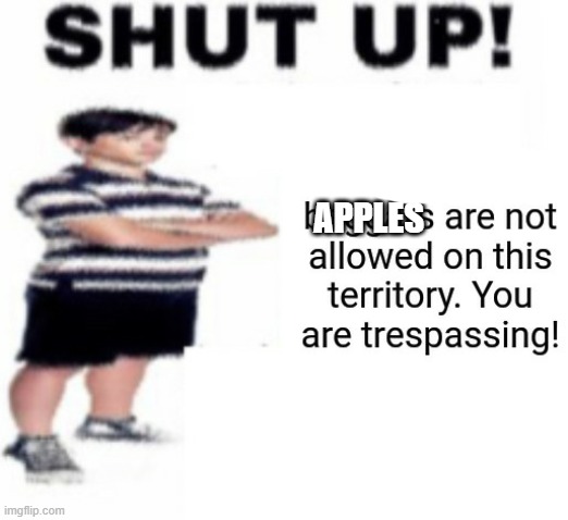 Upvote beggar | APPLES | image tagged in upvote beggar | made w/ Imgflip meme maker