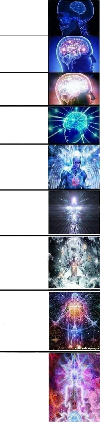 Expanding Brain Extended Blank Meme Template