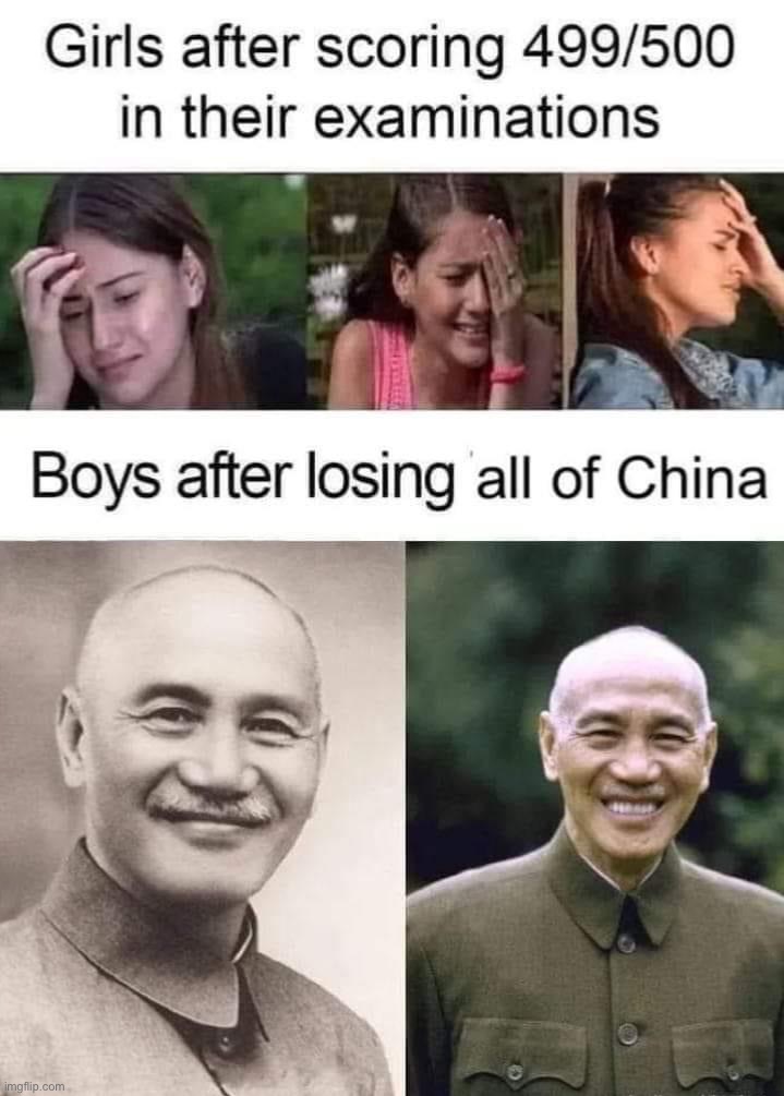 Boys after losing all of China | image tagged in boys after losing all of china | made w/ Imgflip meme maker