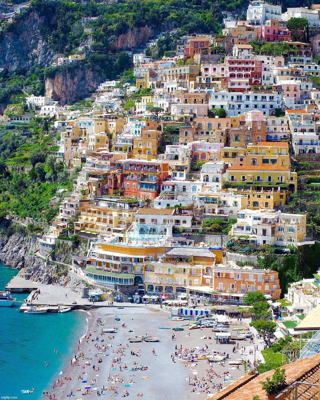 Italy's Amalfi Coast | image tagged in awesome | made w/ Imgflip meme maker