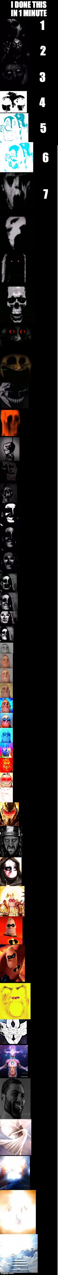 Mr incredible becoming canny all stars updated | I DONE THIS IN 1 MINUTE 1 2 3 4 5 6 7 | image tagged in mr incredible becoming canny all stars updated | made w/ Imgflip meme maker