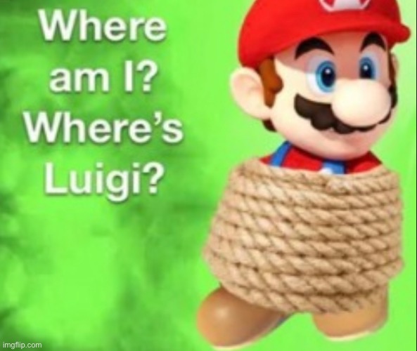High Quality Mario lost Blank Meme Template