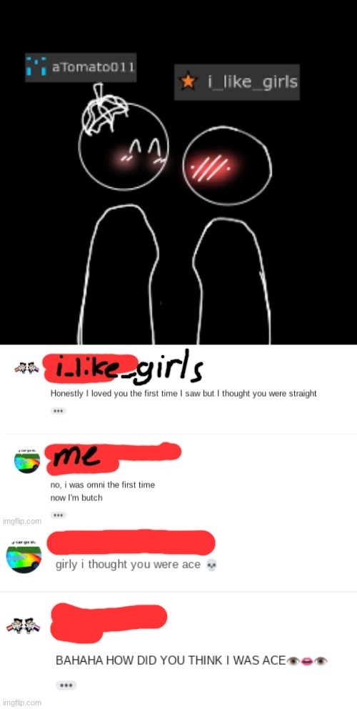 lmao us [Shadow/Crow note: Low-key Adorable ngl.] | made w/ Imgflip meme maker