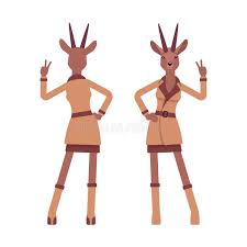 Deer women Blank Meme Template